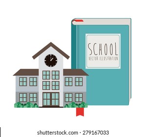 e-learning design over white background, vector illustration