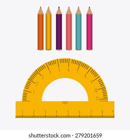 e-learning design over white background, vector illustration