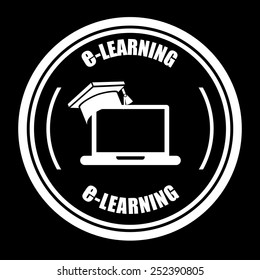 e-learning design, vector illustration eps10 graphic 
