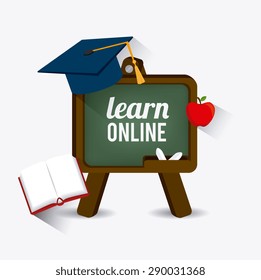 elearning digital design, vector illustration eps 10