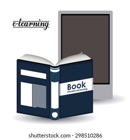 e-learning digital design, vector illustration eps 10