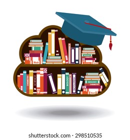 e-learning digital design, vector illustration eps 10