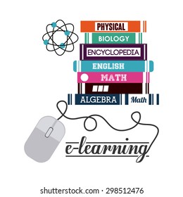 e-learning digital design, vector illustration eps 10