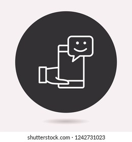 E-learning distance education icon. Vector illustration isolated. Simple pictogram for graphic and web design.