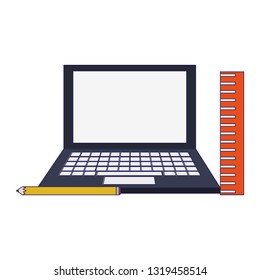 elearning education concept blue lines