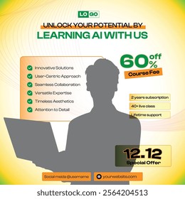 E-Learning Education course online business infographic social media poster design