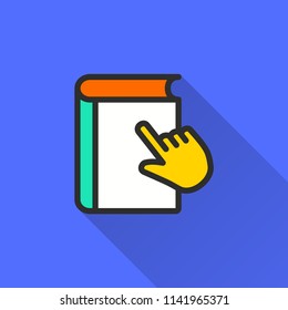 E-learning education icon. Academic study, learn symbol.