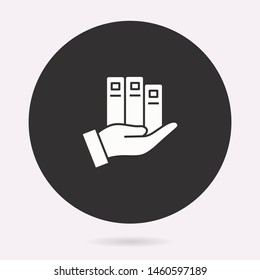 E-learning education icon. Vector illustration isolated. Simple pictogram for graphic and web design.