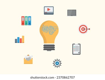 E-learning graduate certificate program concept. Man hands showing graduation hat in light bulb, Internet education course degree, study knowledge, creative thinking idea, problem-solving solution