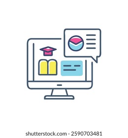 E-Learning Icon for Academic Purposes