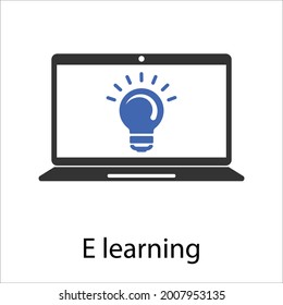 e-learning icon design vector graphics