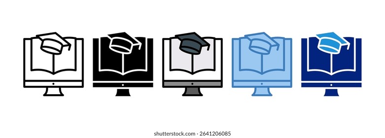 E-Learning Icon Element For Design