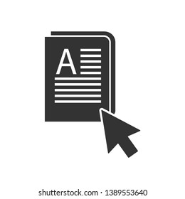 
E-Learning Icon. Learn by Technology Illustration As A Simple Vector Sign & Trendy Symbol for Design and Education Websites, Presentation or Mobile Application.