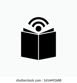 E-Learning Icon. Learn by Technology Illustration As A Simple Vector Sign & Trendy Symbol for Design and Education Websites, Presentation or Apps Element.