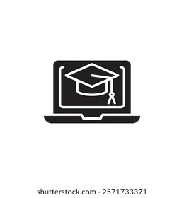 E-learning icon Line Art Logo set