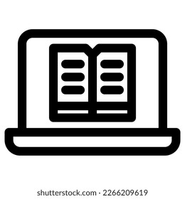 e-learning icon or logo isolated sign symbol vector illustration - high quality black style vector icons

