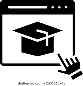 Elearning Icon Mixed Vector Illustration