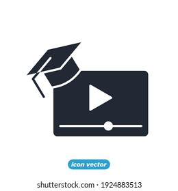 E-learning icon. Online Education symbol template for graphic and web design collection logo vector illustration