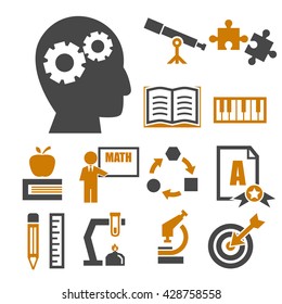 e-learning icon set