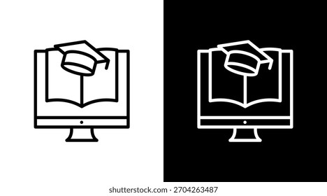 E-Learning Com Design De Conjunto De Ícones