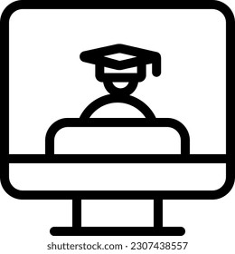 eLearning Icon signifies online learning and education through electronic resources, emphasizing flexibility and accessibility