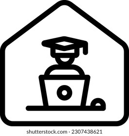 eLearning Icon signifies online learning and education through electronic resources, emphasizing flexibility and accessibility