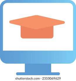 Icono de eLearning significa aprendizaje y educación en línea a través de recursos electrónicos, enfatizando la flexibilidad y accesibilidad