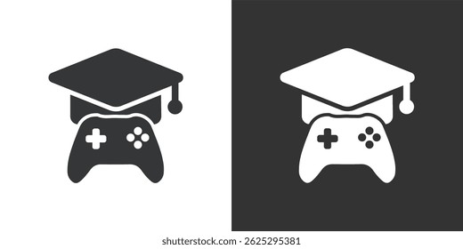 E-learning icon. Solid glyph series icon