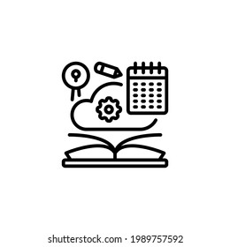 ELearning icon in vector. Logotype