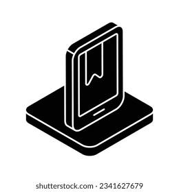 E-learning icon, vector stock illustration.