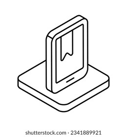 E-learning icon, vector stock illustration.