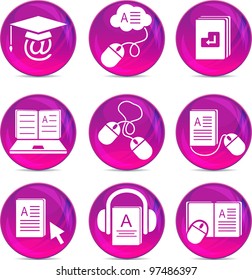 e-learning icons eps10