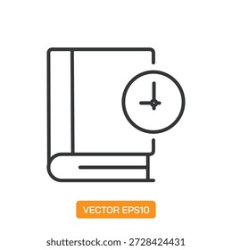 E-Learning-Symbole. Sammlung von Symbolelementen für dünne Linien.
