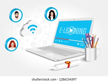 E-learning - the internet as a knowledge base that gives new learning opportunities.