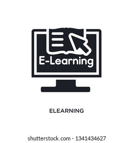 elearning isolated icon. simple element illustration from e-learning concept icons. elearning editable logo sign symbol design on white background. can be use for web and mobile