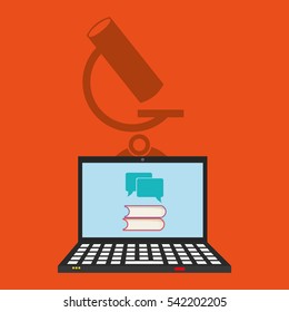 Elearning online education icon vector illustration graphic design