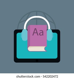 Elearning online education icon vector illustration graphic design