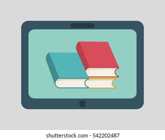 Elearning online education icon vector illustration graphic design