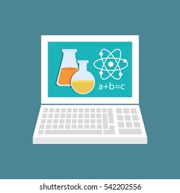Elearning online education icon vector illustration graphic design
