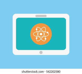Elearning online education icon vector illustration graphic design