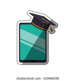 Elearning online education icon vector illustration graphic design