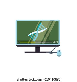 Elearning online education icon vector illustration graphic design