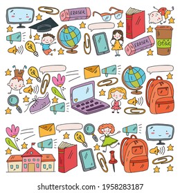 E-learning and online education. Small children. Creativity and imagination.