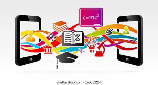 E-learning services using internet connected mobile phone 