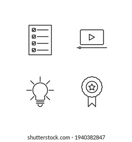 e-learning set icon, isolated e-learning set sign icon, vector illustration