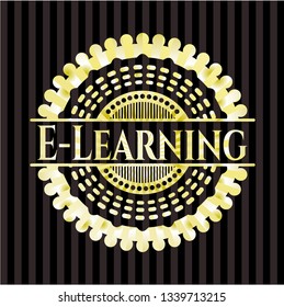 E-Learning shiny emblem