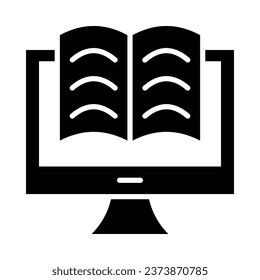 Elearning Vector Glyph Icon For Personal And Commercial Use.
