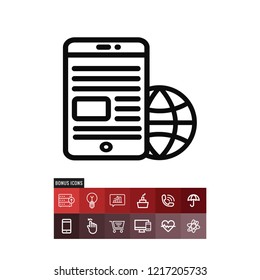 Elearning vector icon