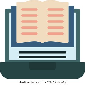 Elearning Vector Icon Flat Style