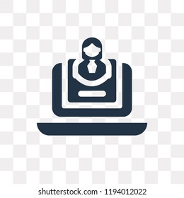 Elearning vector icon isolated on transparent background, Elearning transparency concept can be used web and mobile